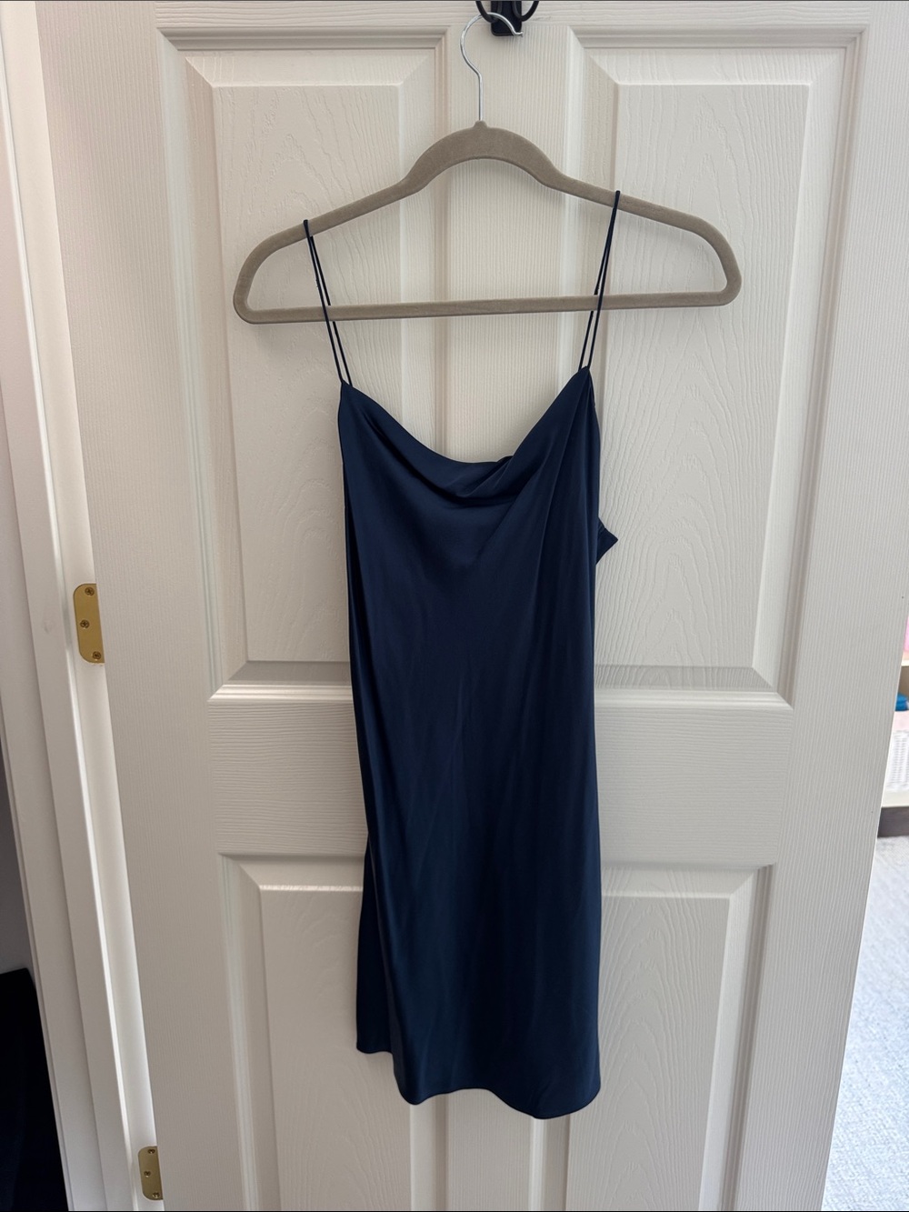 Cami NYC Women’s Navy Cowl Neck Slip Dress
